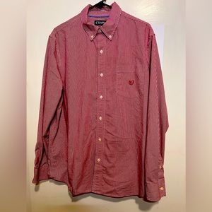 Chaps stretch easy care long sleeve button down shirt men’s size XL NWOT